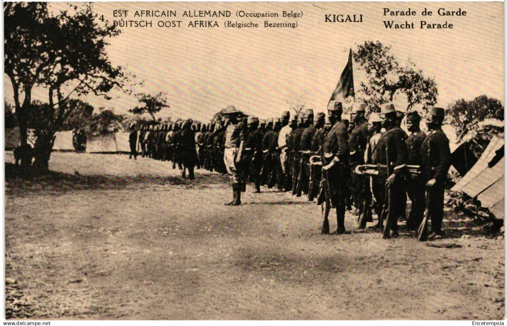 CPA Carte Postale Est Africain allemand Rwanda Kigali Parade de la garde   VM94990ok
