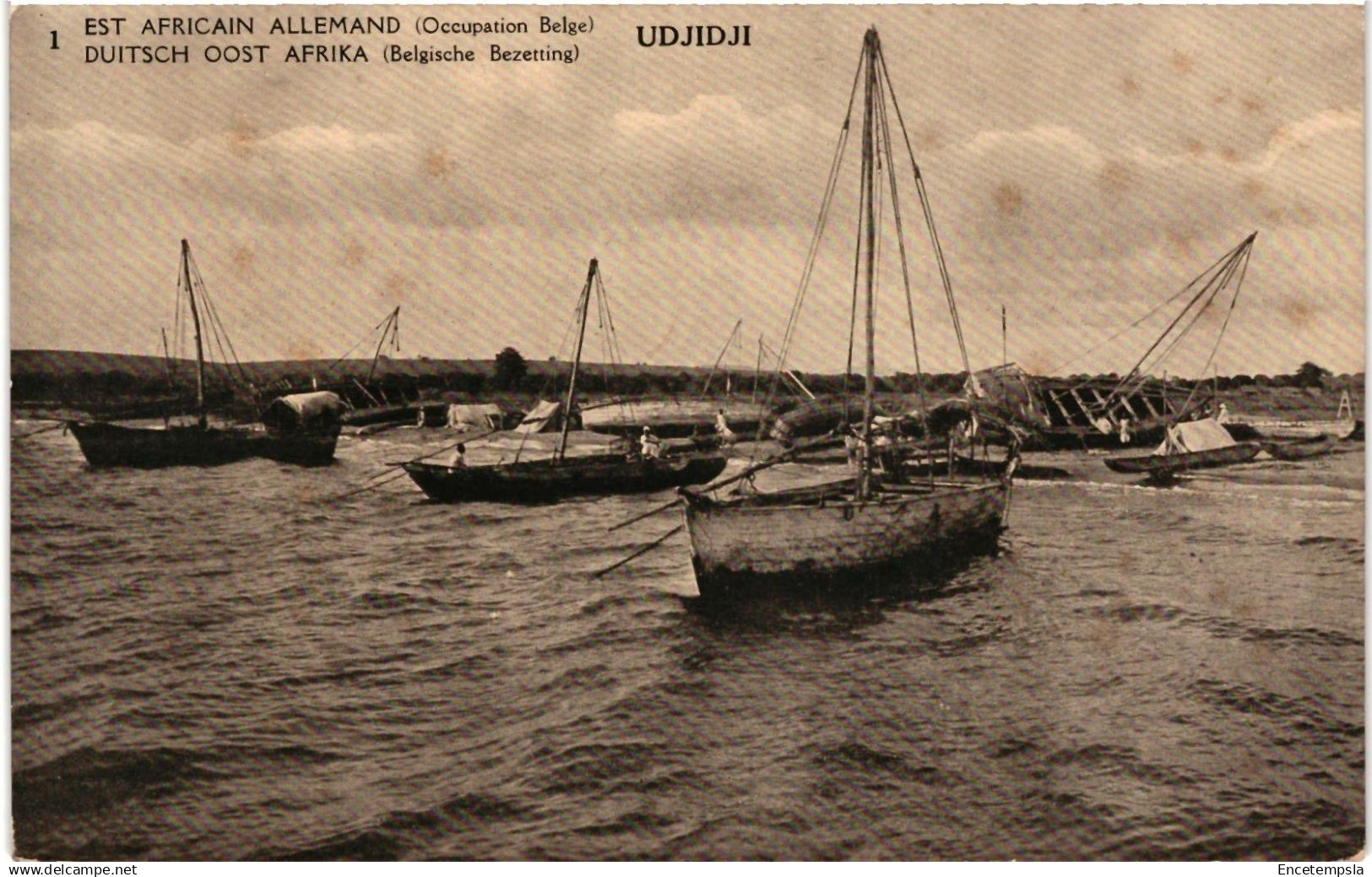 CPA Carte Postale Est Africain allemand Tanzanie Udjidji  Bateaux Lac Tanganyika    VM94991ok