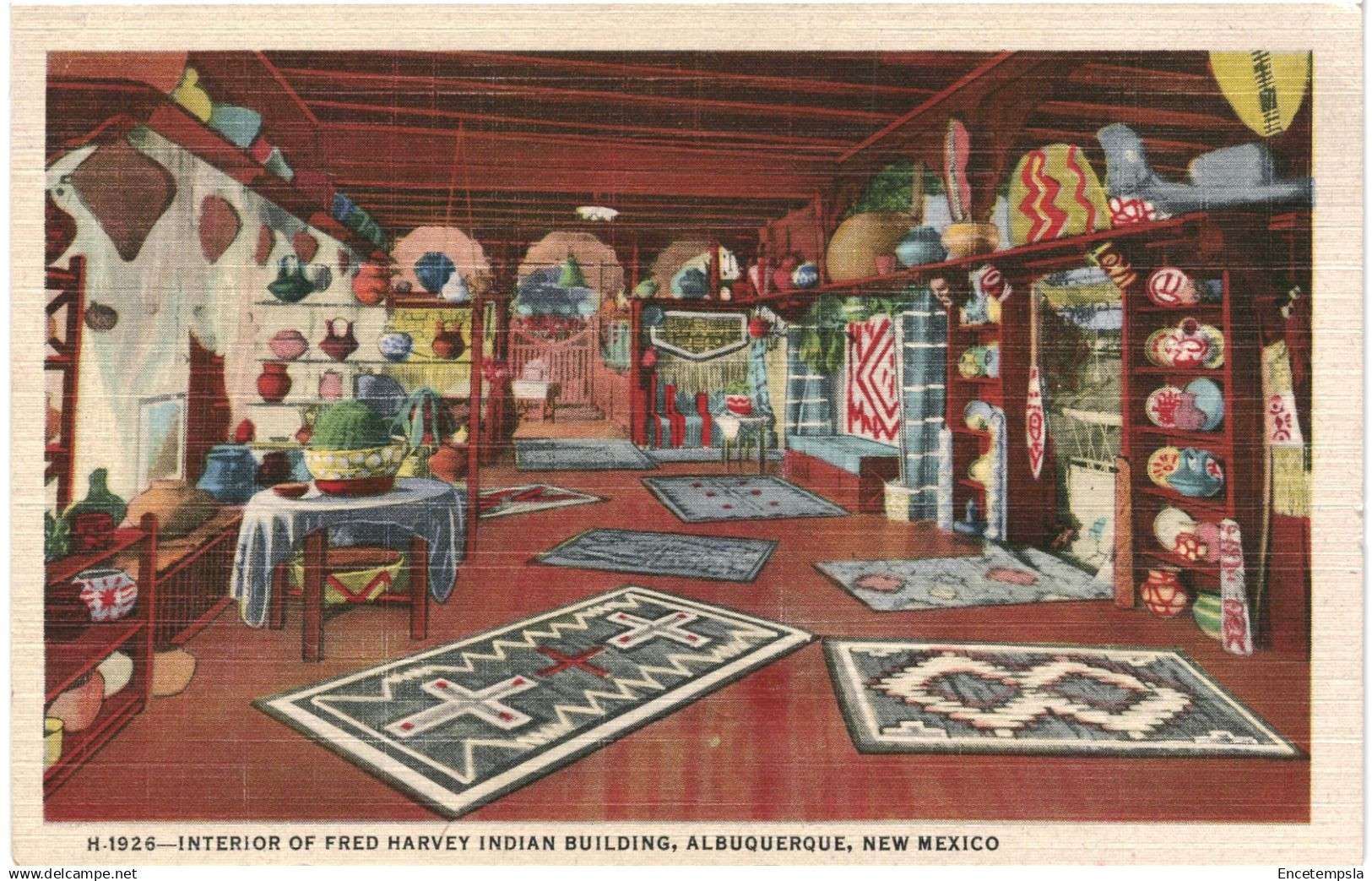 CPA  Carte Postale  Etats Unis Albuquerque  Interior of Fred Harvey Indian Building VM93332ok