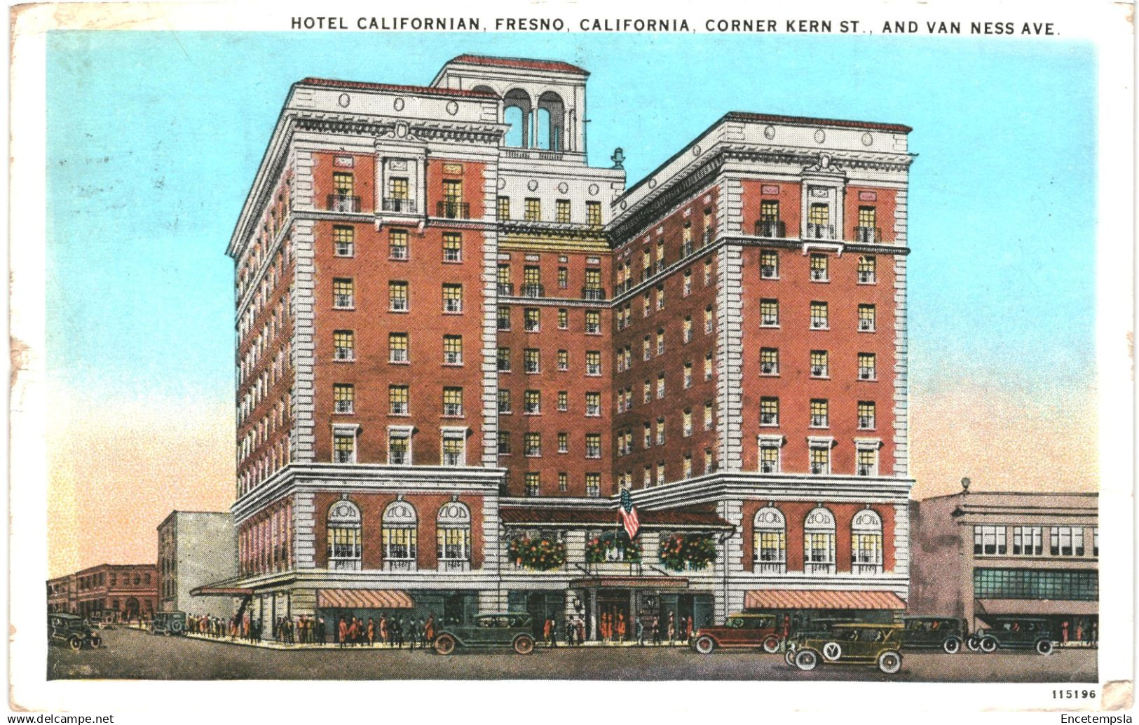 CPA Carte postale Etats Unis Fresno Hotel Californian 1930  VM91530