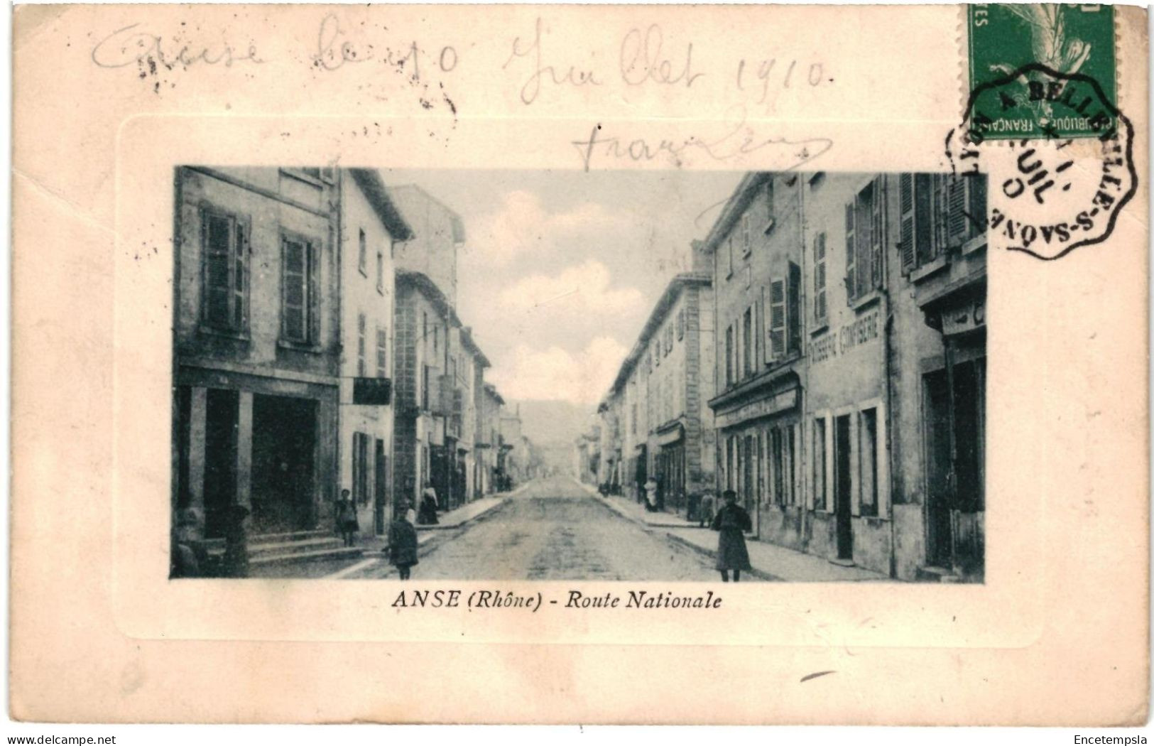 CPA   Carte Postale   France Anse  Route Nationale 1910 VM107756
