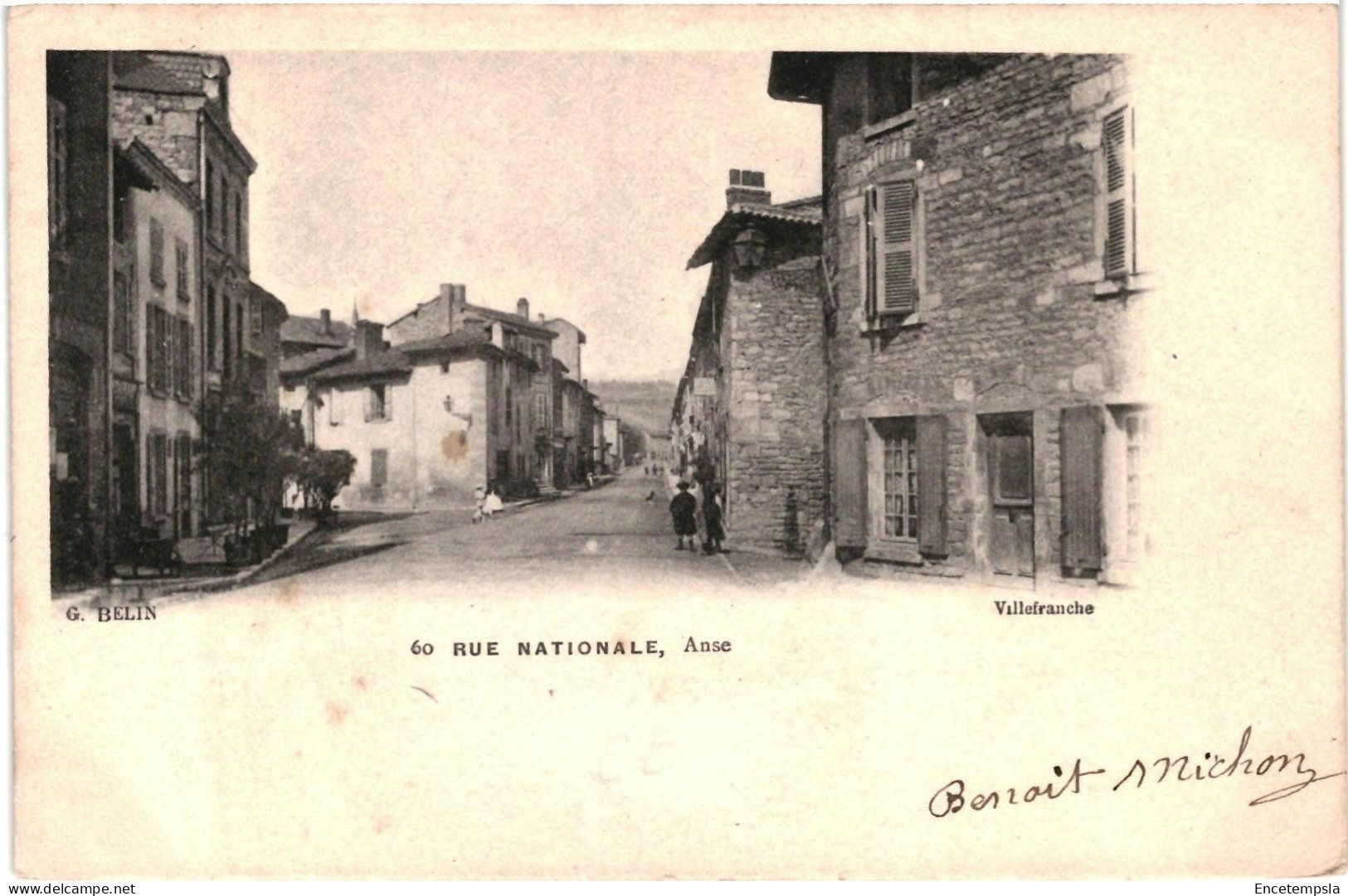 CPA   Carte Postale   France Anse Rue Nationale1904   VM107752