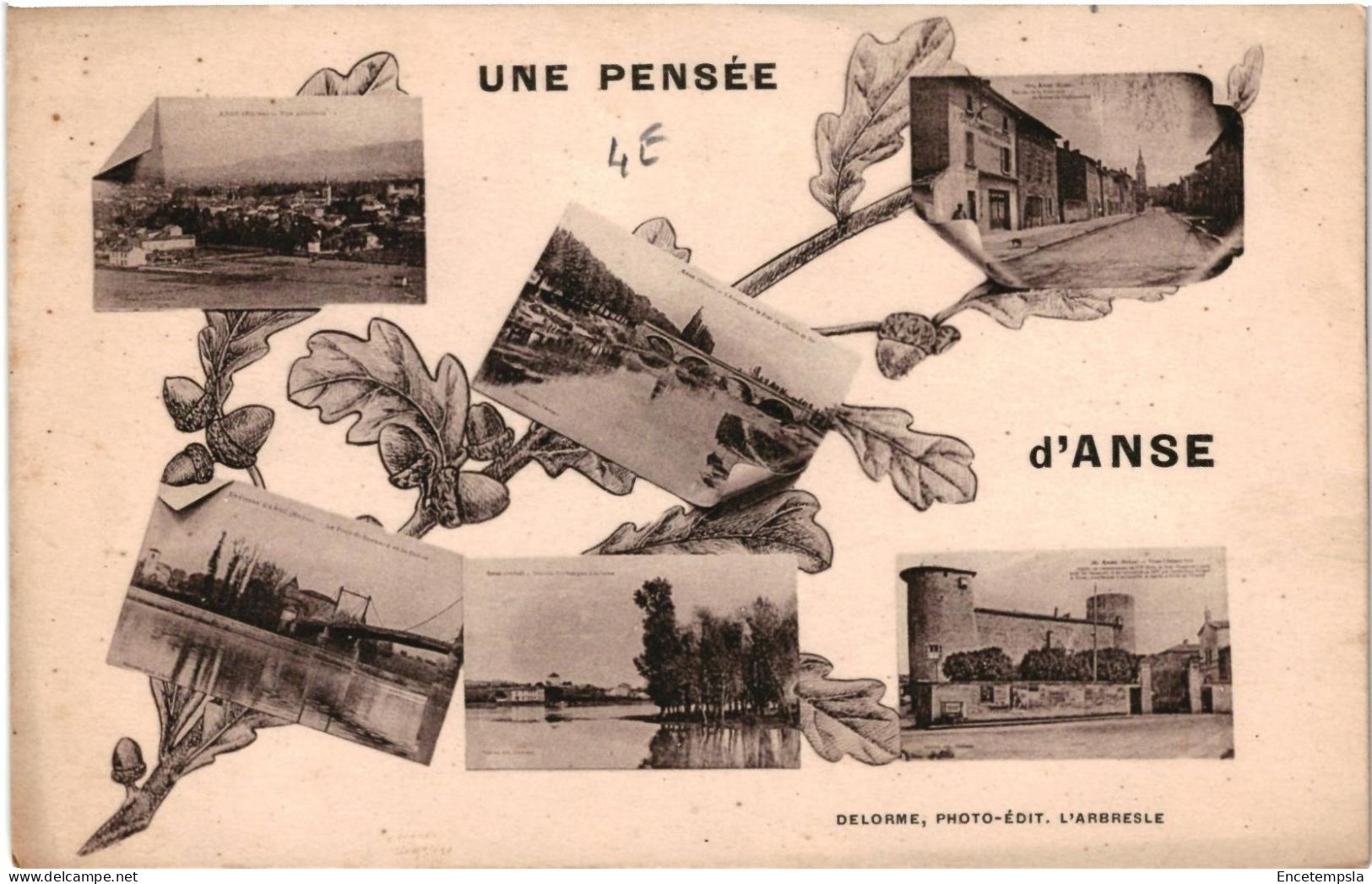 CPA   Carte Postale  France  Anse Une pensée d'Anse Multi Vues   VM107461ok