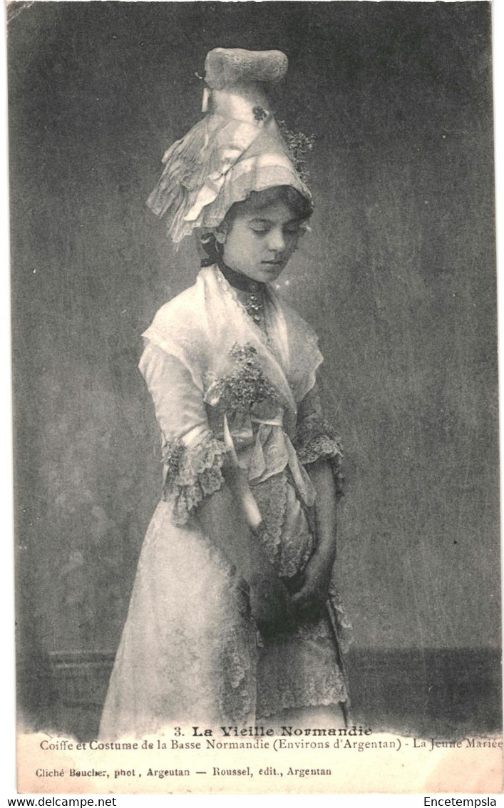 CPA carte postale France Argentan  Coiffe et Costume de la Basse Normandie la jeune mariée VM62495