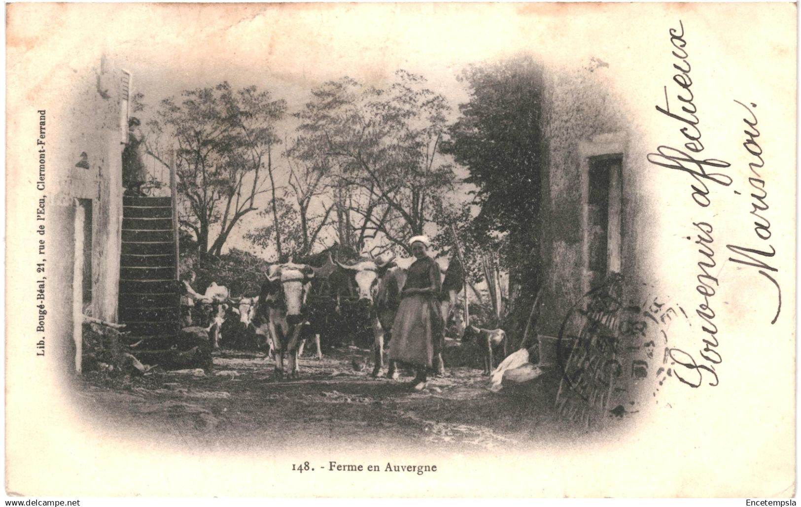 CPA Carte Postale  France Auvergne Ferme 1903 VM89128ok
