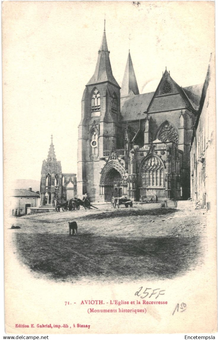 CPA Carte Postale France  Avioth  Eglise et la Recevresse 1908  VM92075