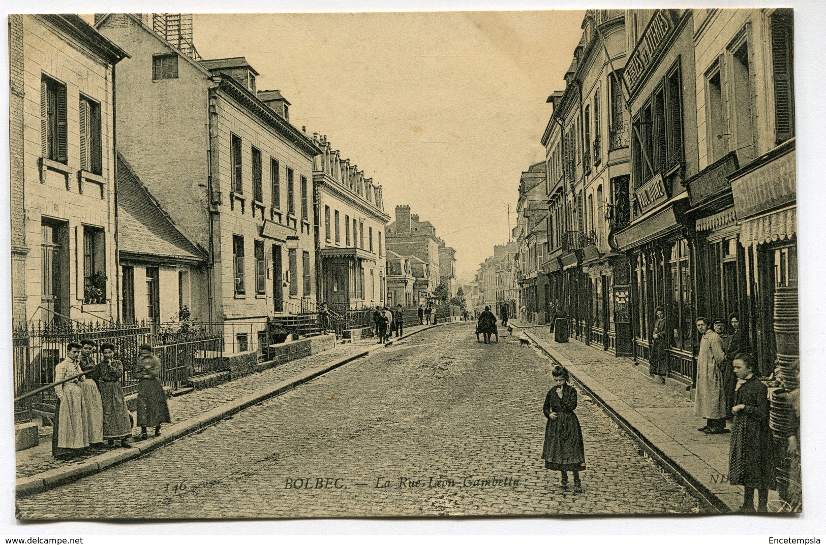CPA - Carte Postale - France - Bolbec - La Rue Léon Gambetta (I12581)
