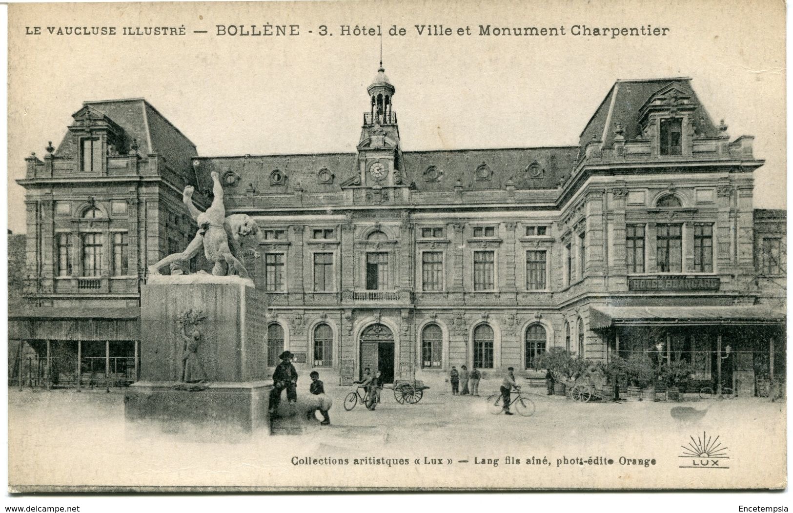 CPA - Carte postale - France -  Bollène - Hôtel de Ville et Monument Charpentier  (CPV1050)