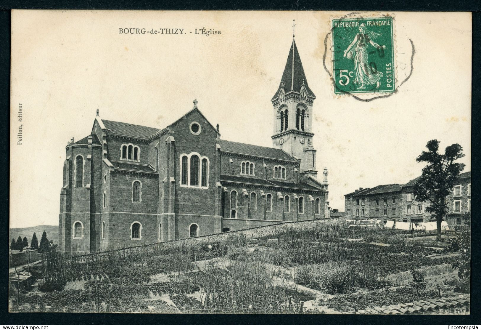 CPA - Carte Postale - France - Bourg de Thizy - L'Eglise (CP24620)