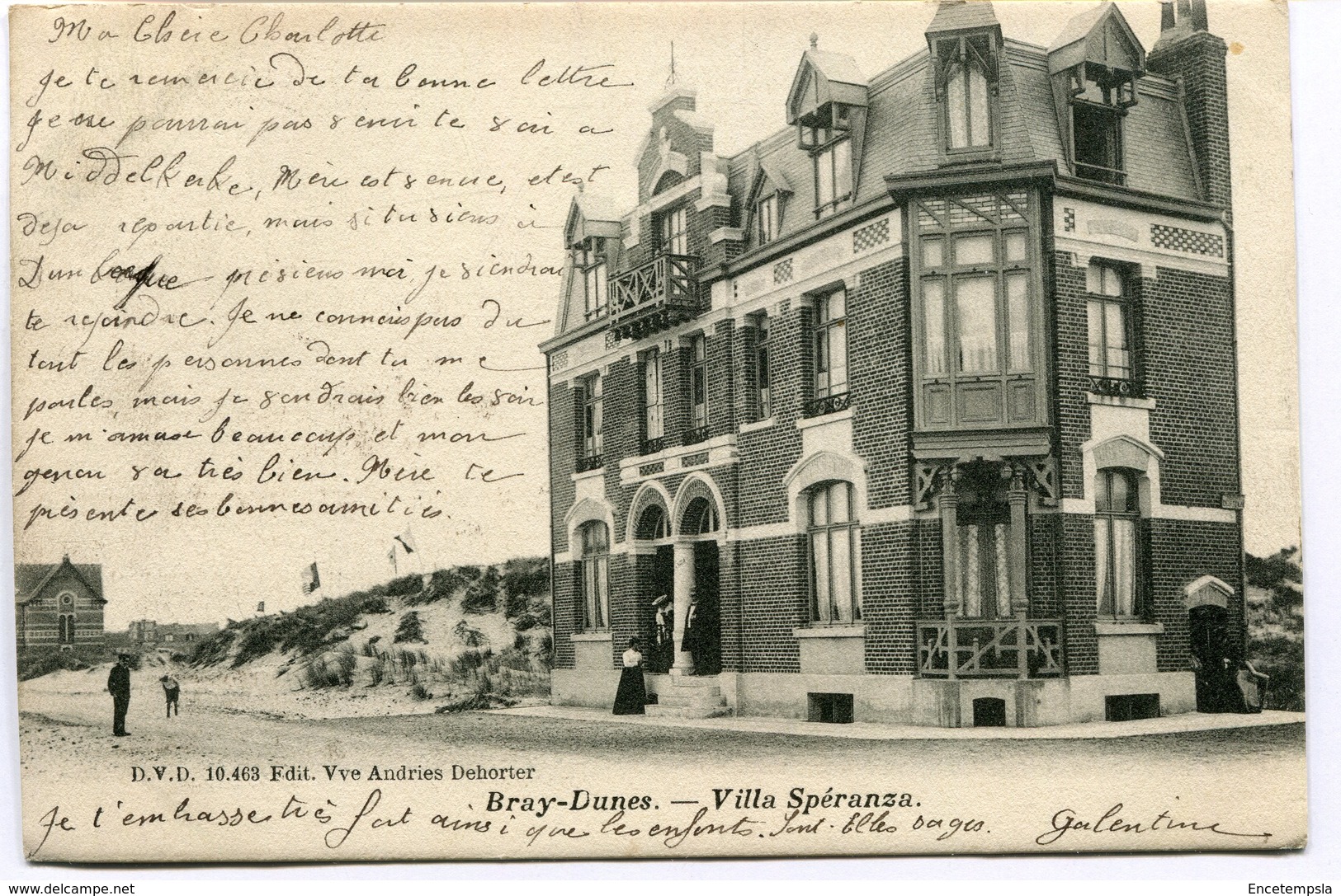 CPA - Carte Postale - France - Bray-Dunes - Villa Spéranza - 1904 (SVM12230)