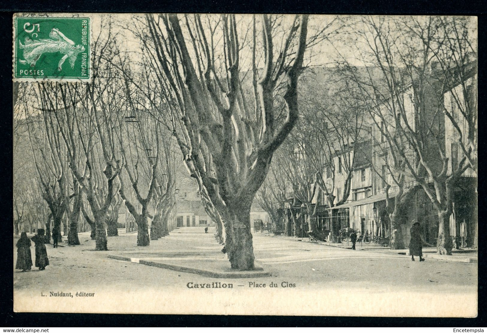 CPA - Carte Postale - France - Cavaillon - Place du Clos - 1913 (CP19451OK)