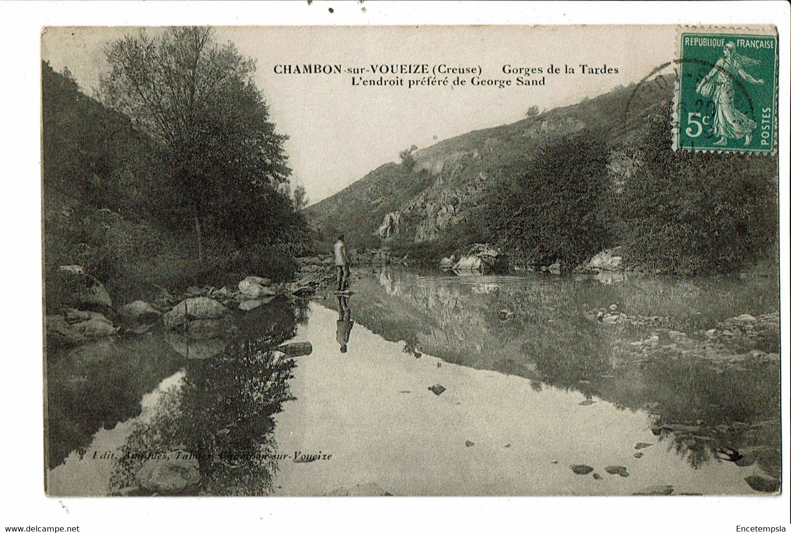 CPA Carte Postale-France-Chambon sur Voueize-Gorge de la Tardes 1911 -VM31328at