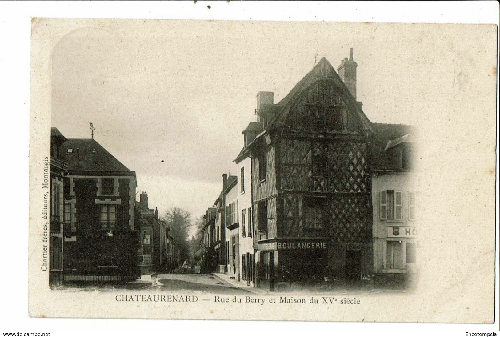 CPA-Carte Postale-France- Chateaurenard- Rue du Berry et maison du XV siècle -1903 VM19877