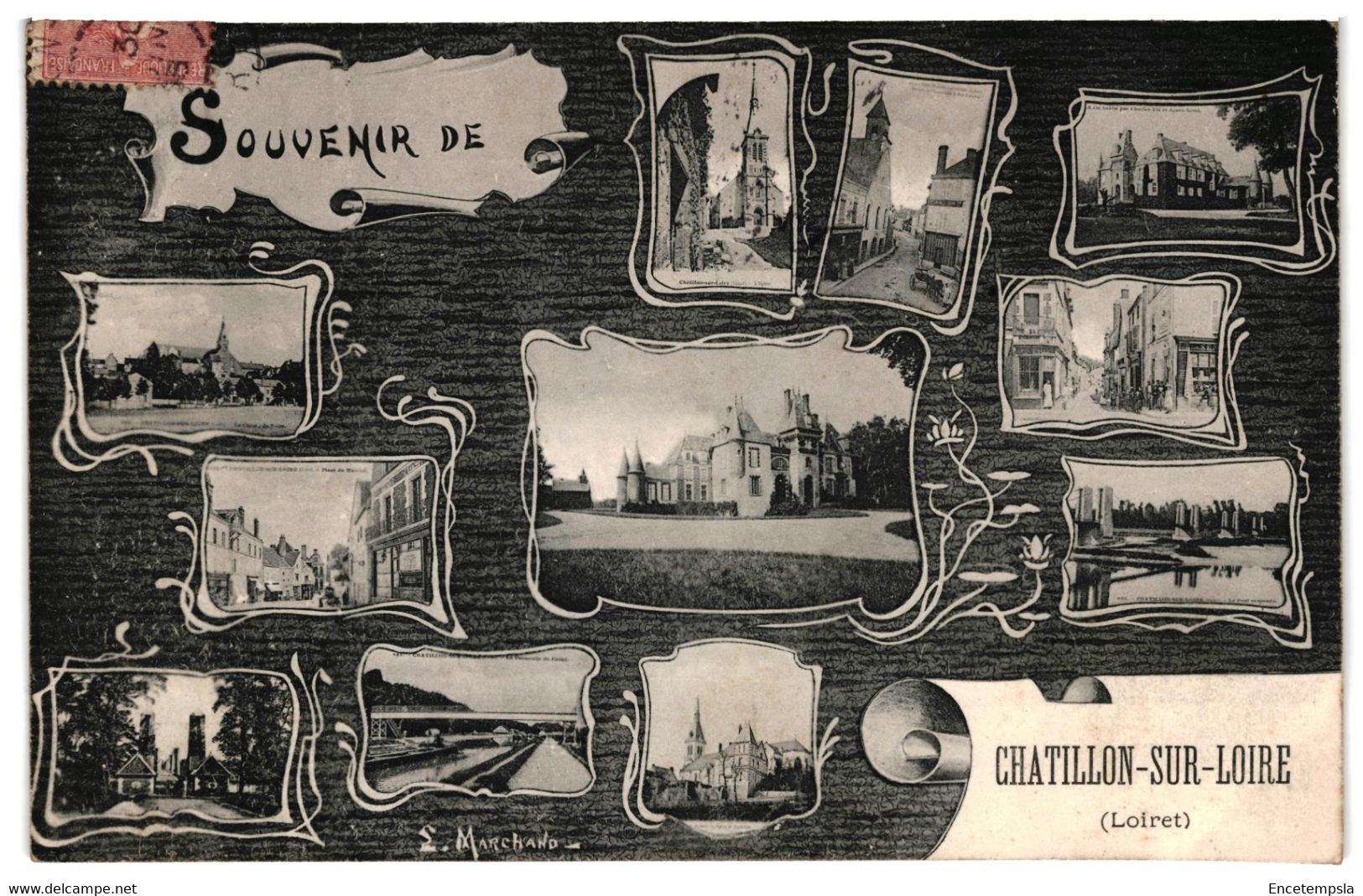 CPA- Carte Postale -France-Chatillon sur Loire Souvenir Multi vues 1908-VM33841i