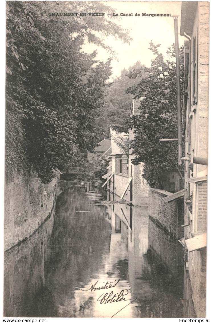 CPA Carte postale France Chaumont-en-Vexin  Canal de Marquemont 1903  VM84919