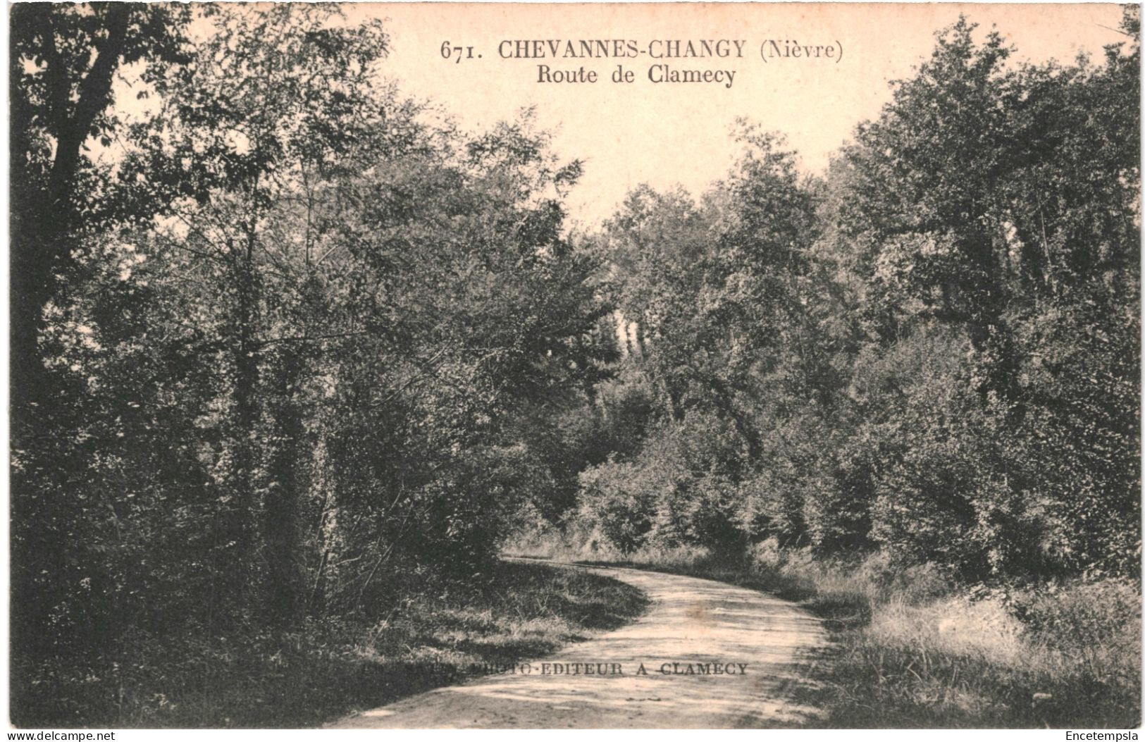 CPA Carte Postale France  Chevannes-Changy  Route de Clamecy   VM70897