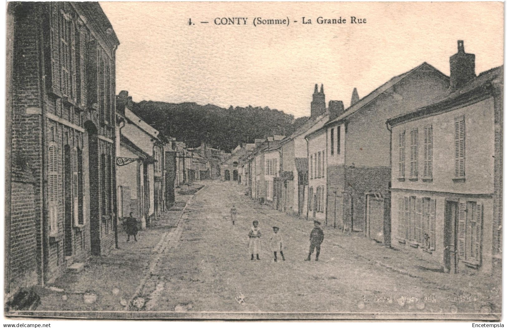 CPA Carte postale France Conty  La Grande Rue 1917 VM91084ok