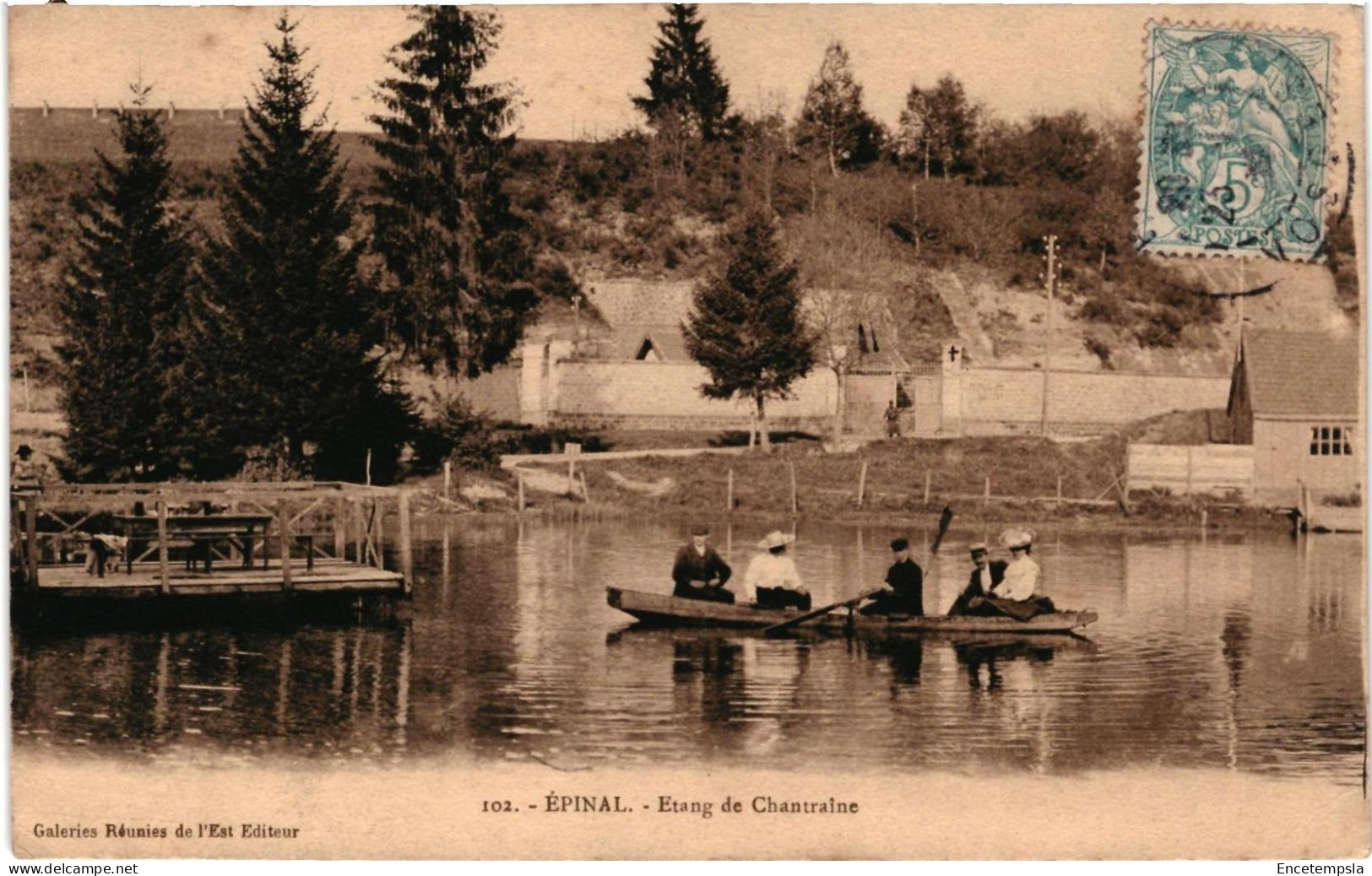 CPA  Carte Postale  France  Epinal Etang de Chantraine  VM99224