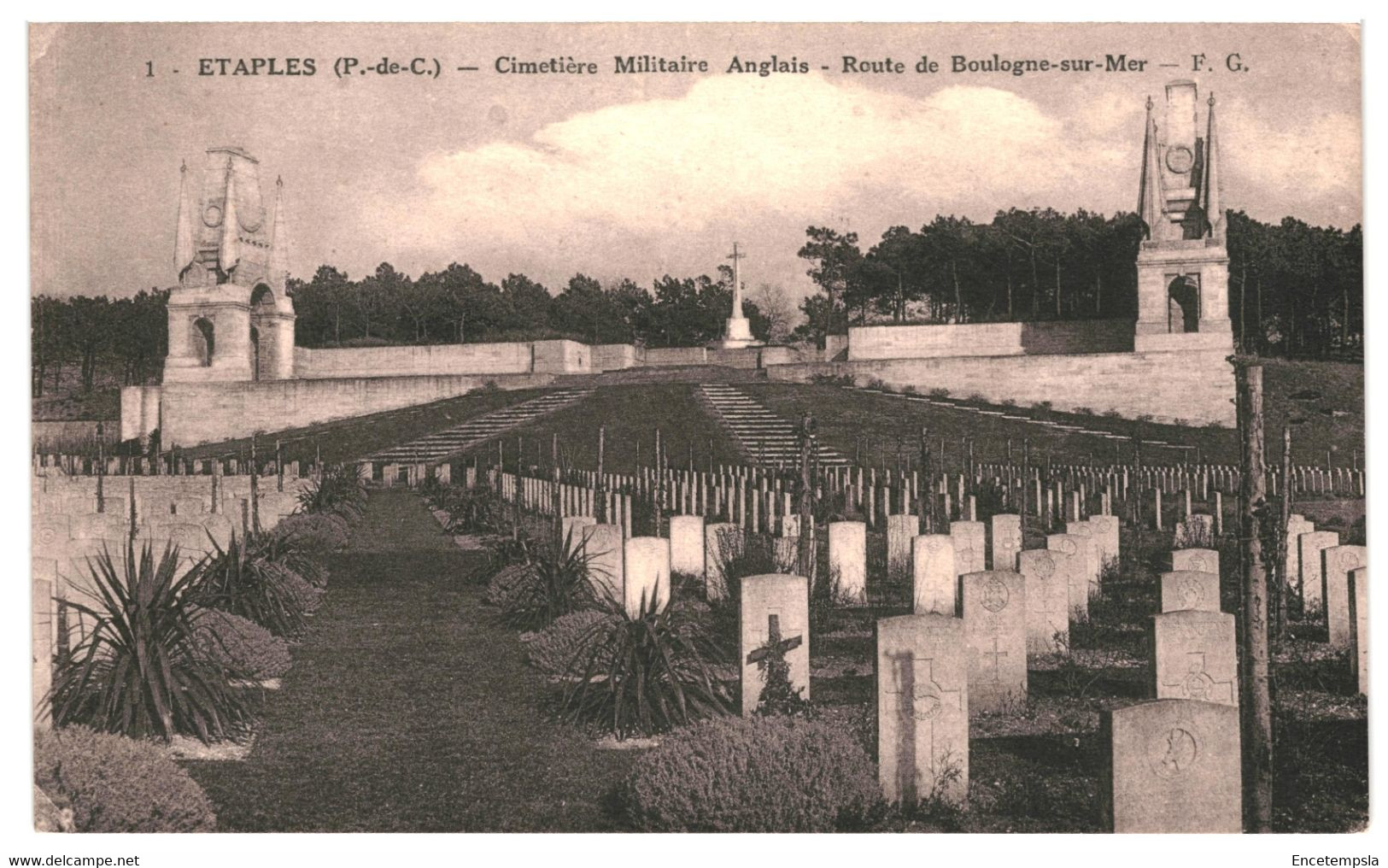 CPA- Carte Postale France-Etaples Cimetière militaire Anglais    VM39417