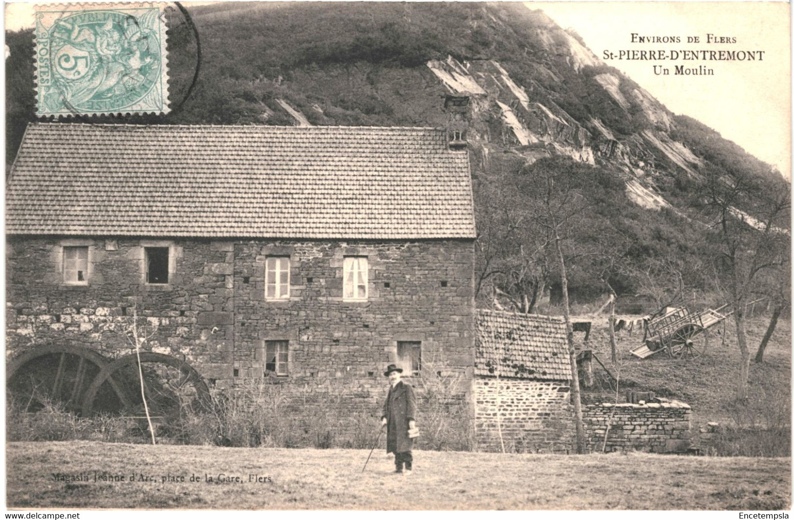 CPA Carte  Postale France-Flers - environs Saint Pierre d'Entremont un moulin 1906 VM47175