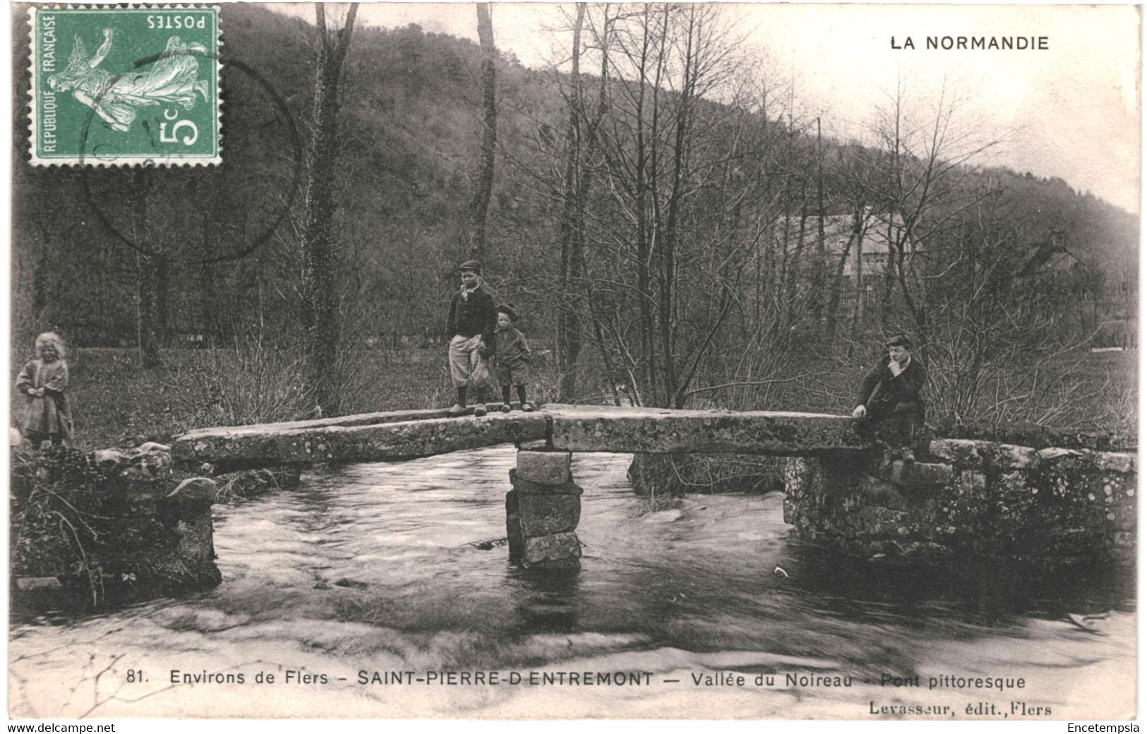 CPA Carte  Postale France-Flers - environs Saint Pierre d'Entremont Vallée du Noireau   Pont  VM47173