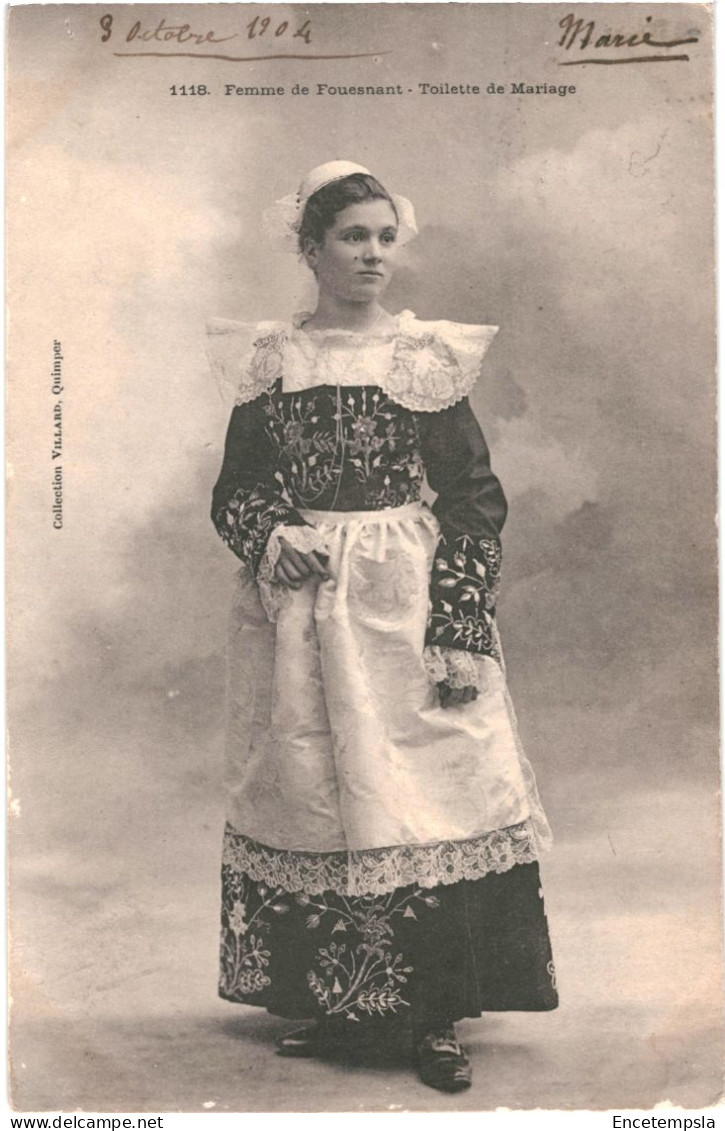 CPA Carte Postale France Fouesnant Femme de Fouesnant Toilette de mariage   VM79438ok