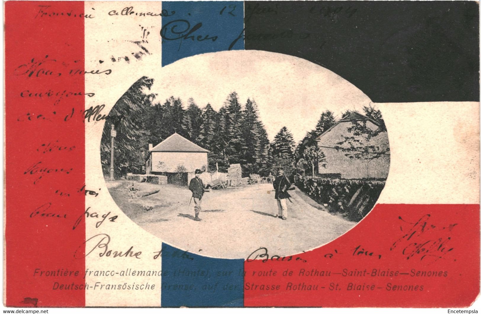 CPA Carte postale France Frontière France Allemagne sur la route de Rothau -Saint Blaise 1904  VM58850