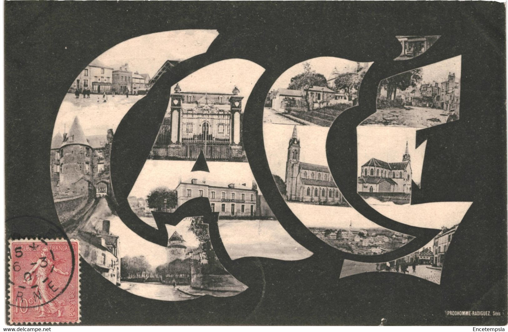 CPA Carte Postale France Gacé Souvenir de Gacé 1907?  VM42331+