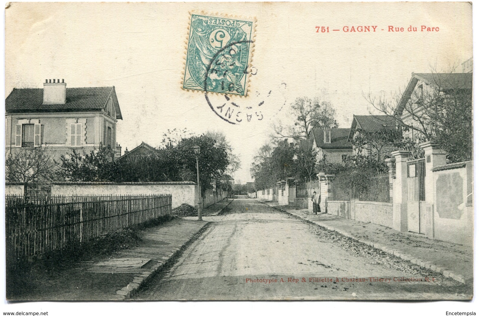 CPA - Carte Postale - France - Gagny - Rue du Parc - 1906 (I10345)
