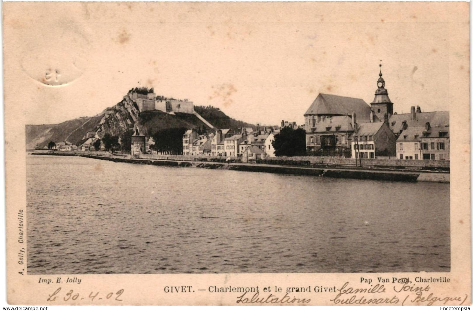 CPA Carte postale  France  Givet Charlemont et le Grand Givet 1902 VM96876