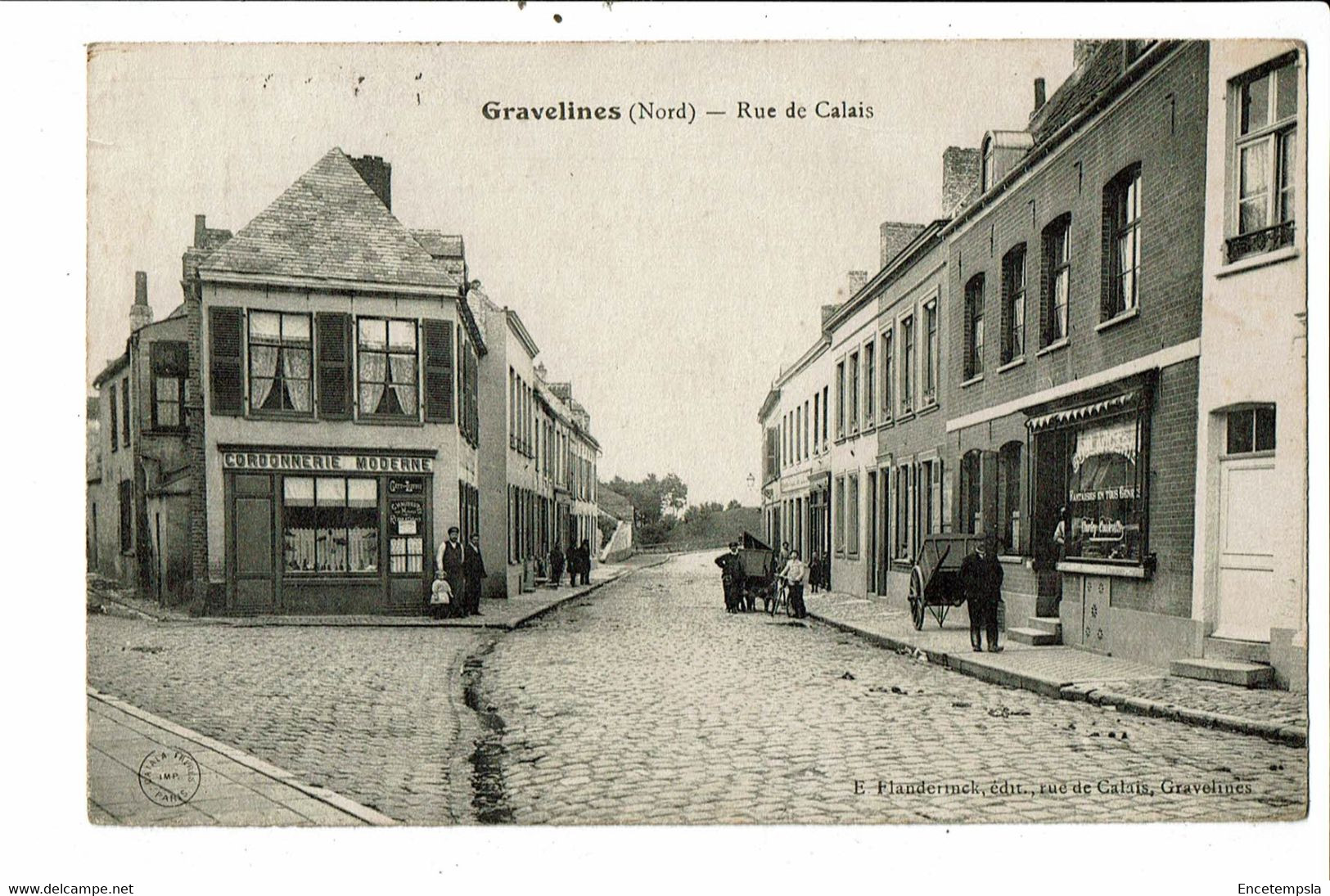 CPA Carte Postale France-Gravelines Rue de Calais -1915 VM27821m