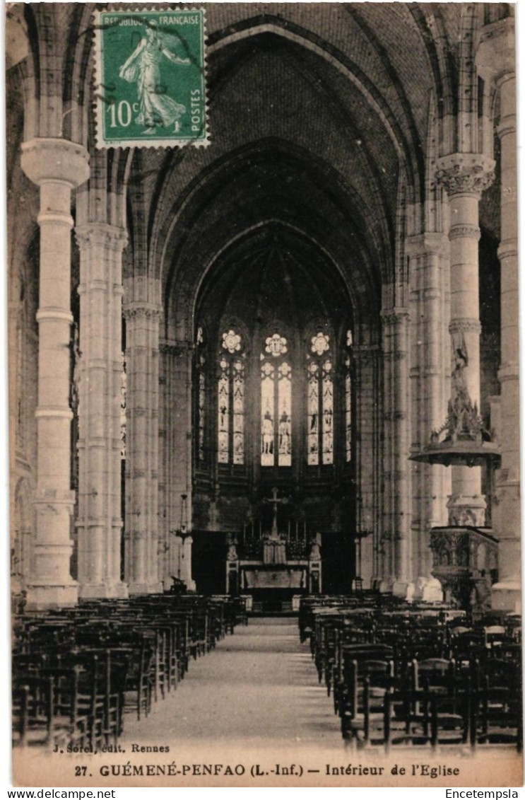 CPA  Carte Postale  France Guémené-Penfao Intérieur de l'église  VM109734