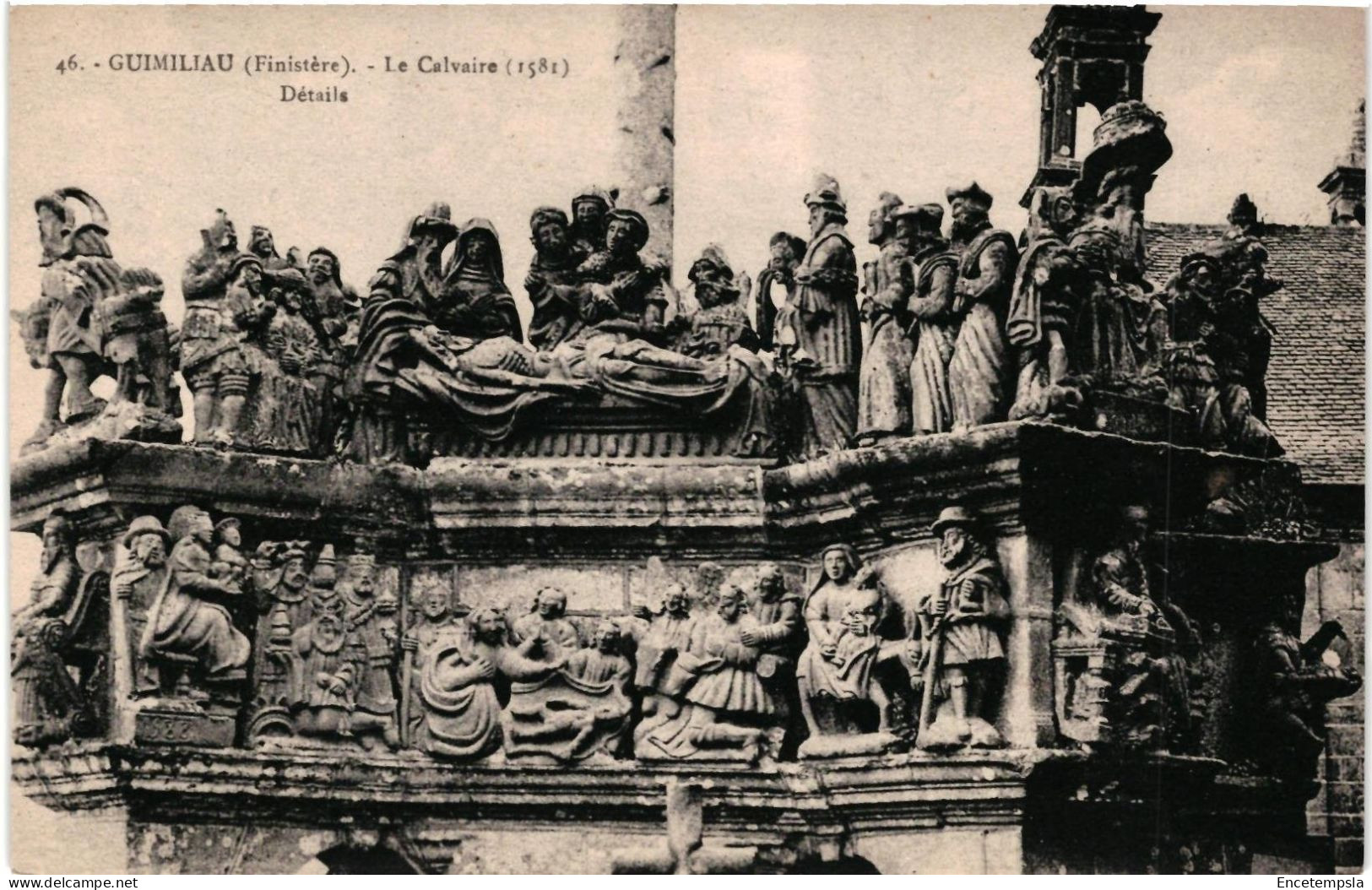 CPA  Carte Postale  France Guimiliau Le calvaire détails  VM96208