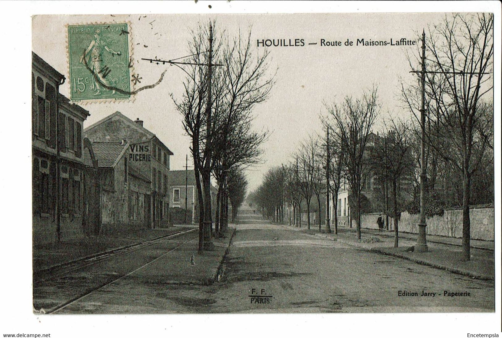 CPA Carte Postale  France-Houilles-Route de Maison Laffitte -1921-VM32918i
