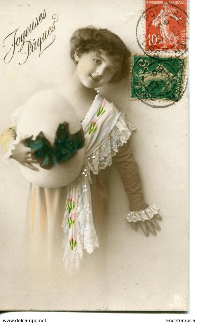 CPA - carte postale - France - Joyeuse Pâques - 1917