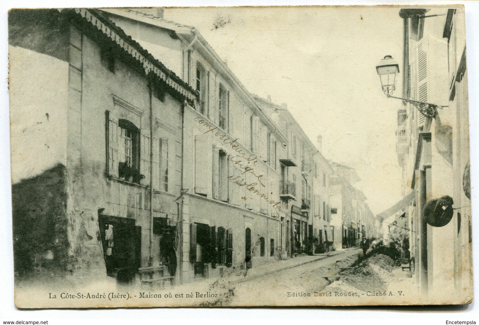CPA - Carte Postale - France - La Côte-Saint-André - Maison où est né Berlioz - 1906 (D13763)
