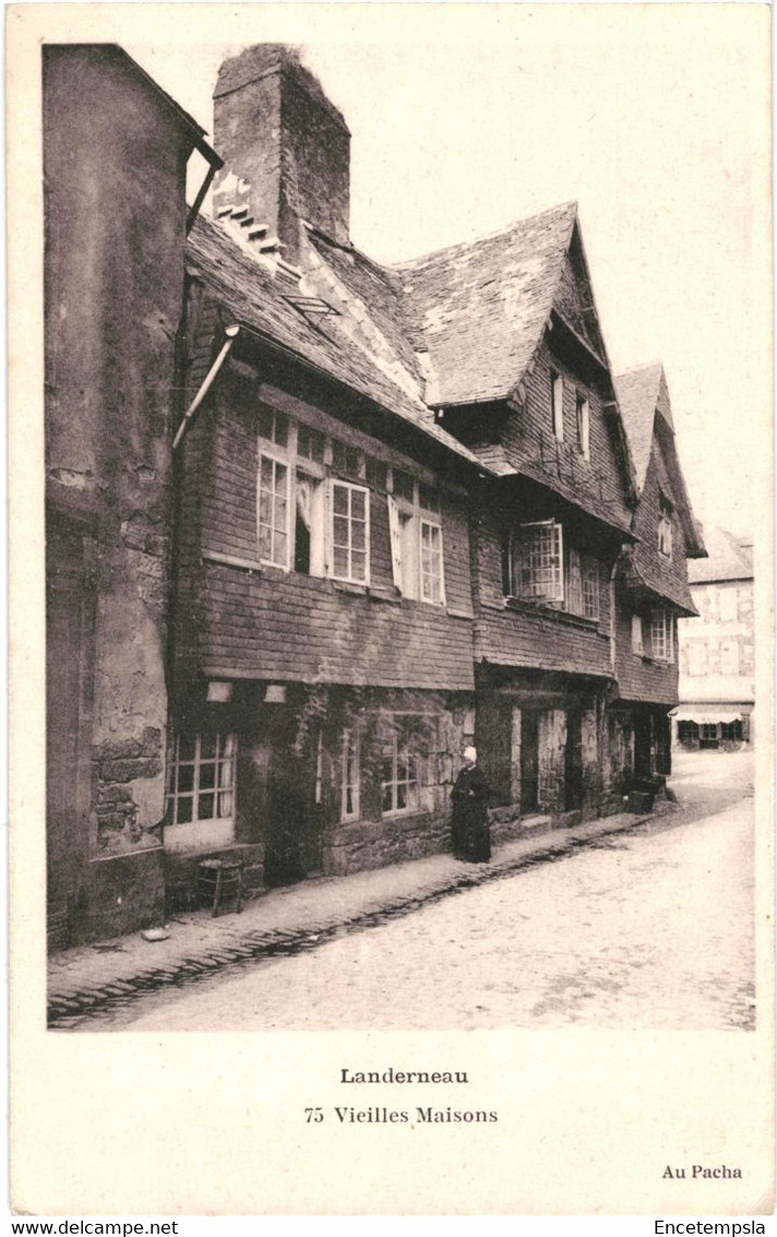 CPA-Carte postale France-Landerneau- Vieilles maisons VM50461