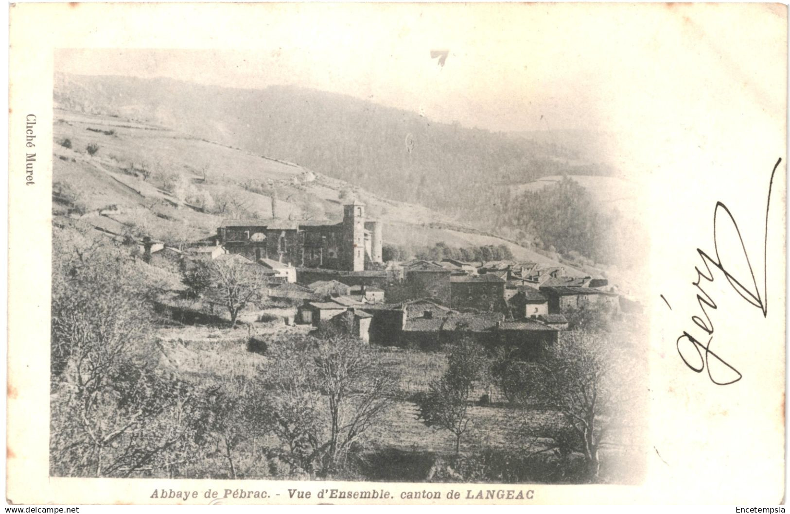 CPA Carte postale France Langeac Abbaye de Pébrac1902 VM90523ok