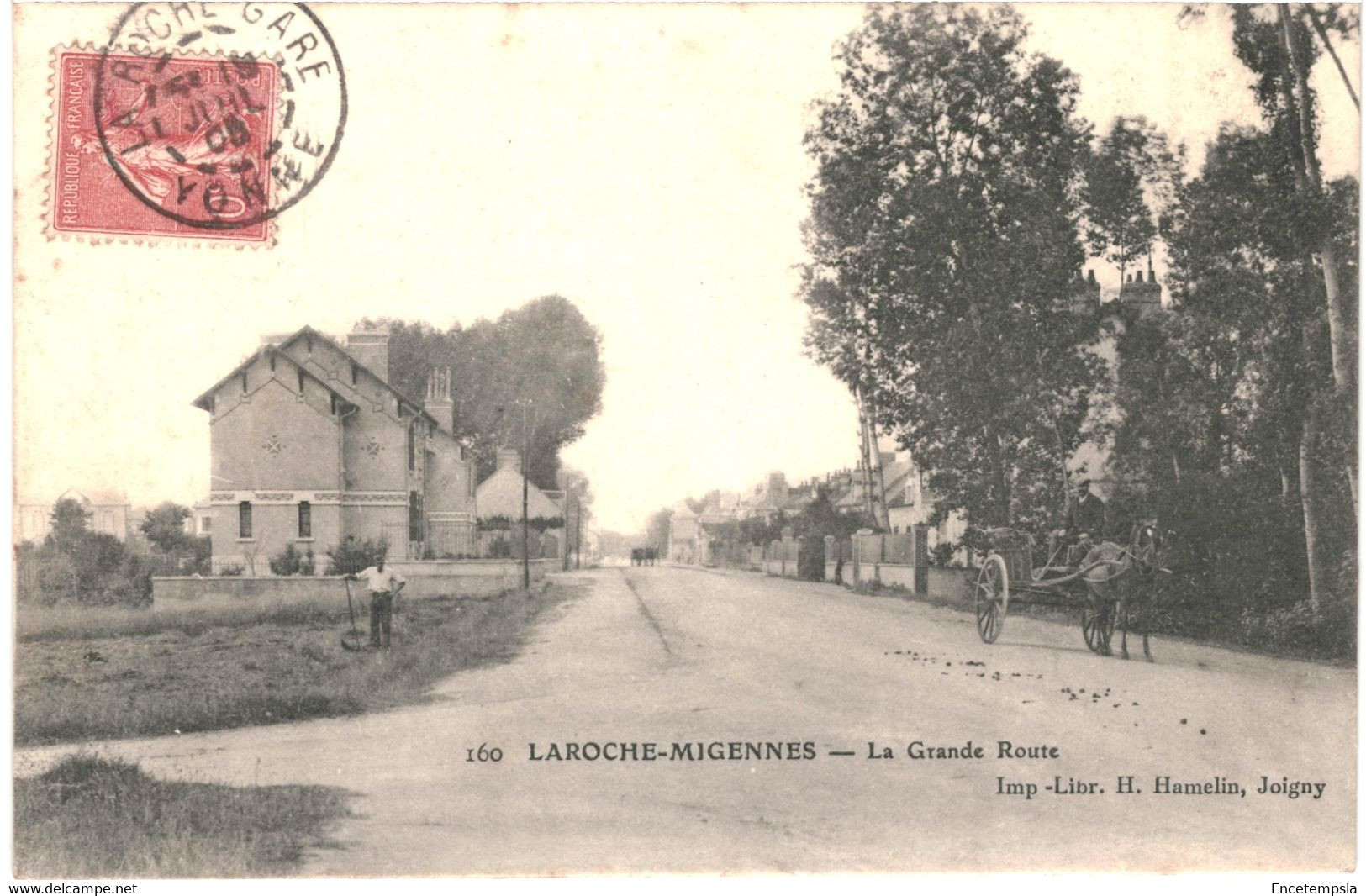 CPA-Carte Postale France  Laroche Migennes La Grande Route 1905  VM54923ok