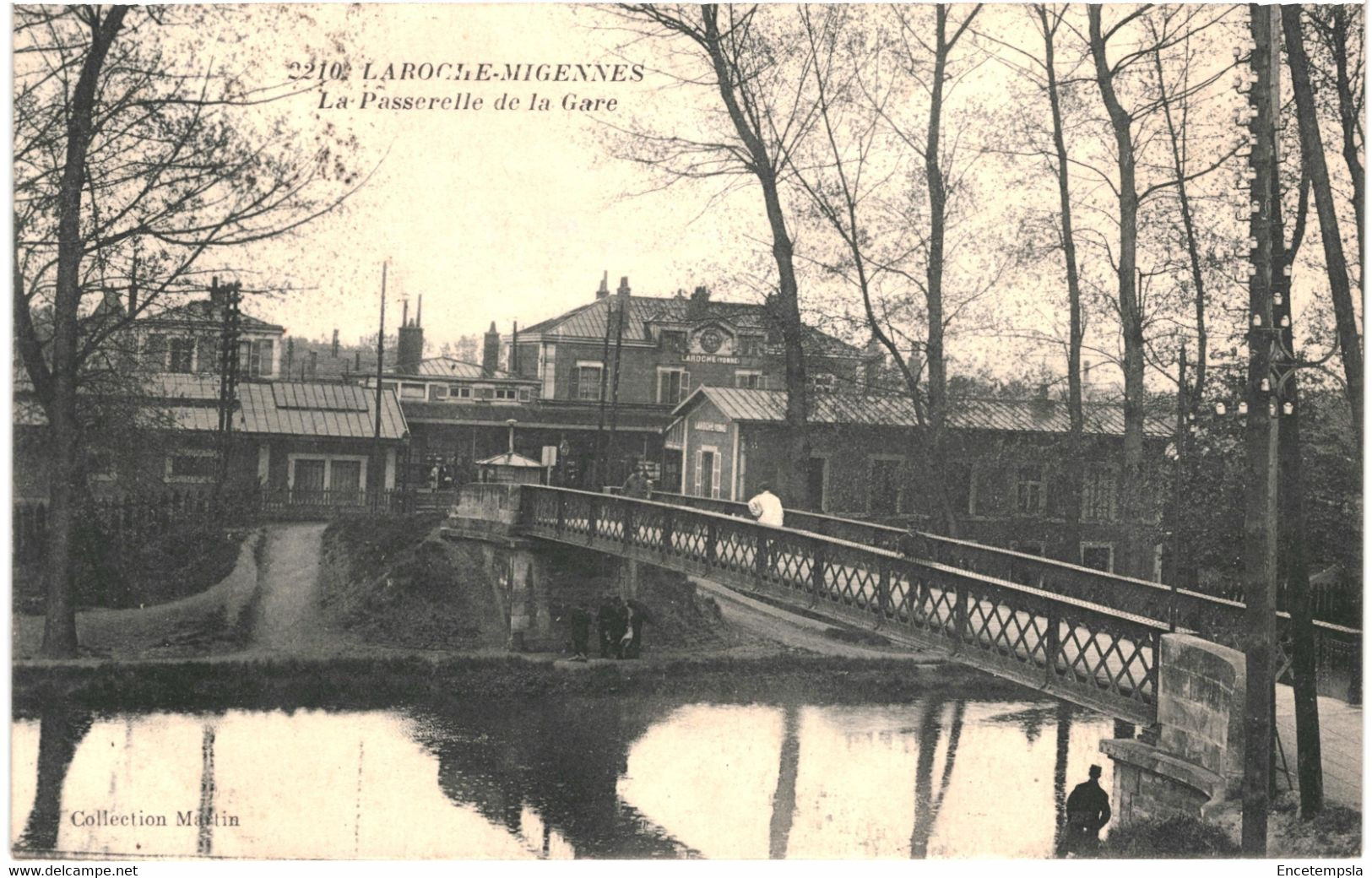 CPA-Carte Postale  France  LaRoche Migennes Passerelle de la gare 1916 VM53306ok