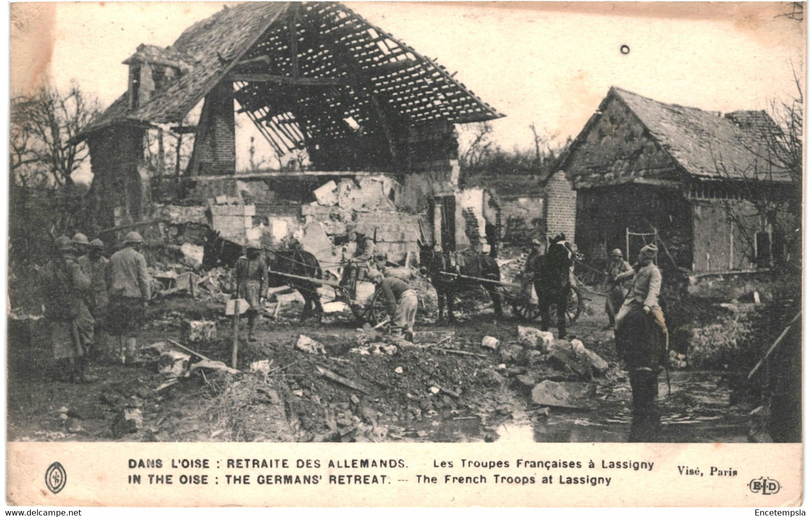 CPA Carte postale France  Lassigny  Troupes Françaises 1918 VM63933