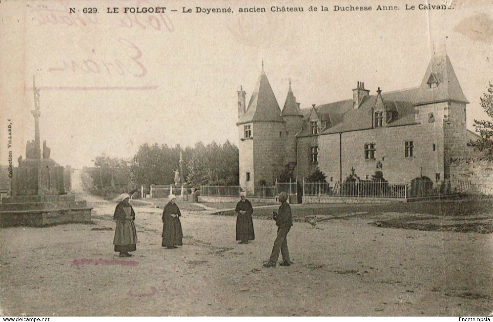CPA  Carte Postale France Le Folgoët Le Doyenné Ancien château début 1900VM98726