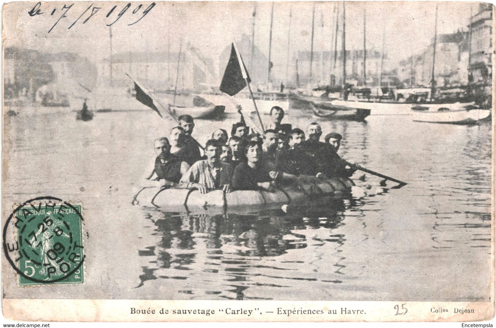 CPA Carte Postale  France Le Havre Bouée de sauvetage Carley Expérience au Havre 1909  VM57057ok