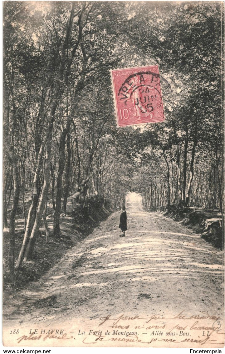 CPA carte postale France Le Havre - Forêt de Montgeon 1905  VM61645