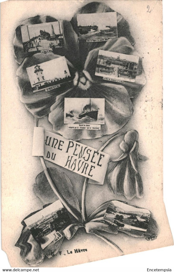 CPA carte postale France Le Havre -  une pensée du Havre multi vues 1929 VM61643