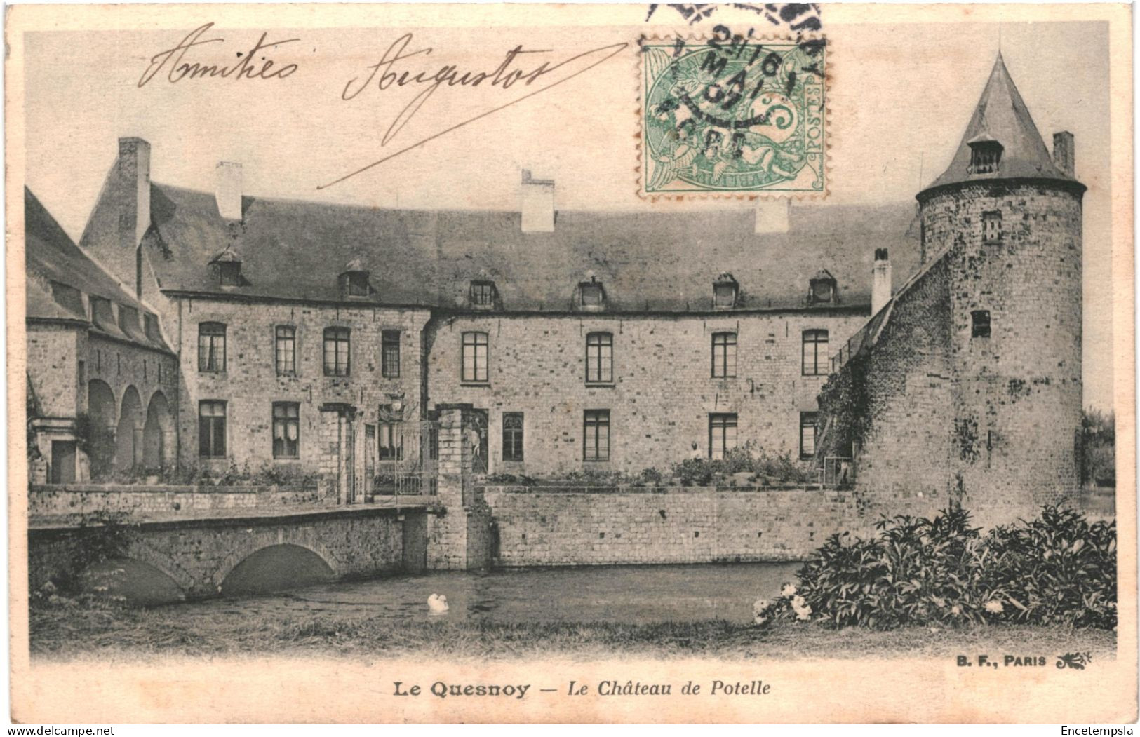 CPA Carte Postale France Le Quesnoy Château de la Potelle 1907 VM78288