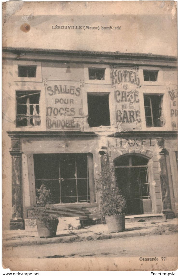 CPA  Carte postale France Lerouville  Bombardée   guerre 1914-18  VM64108