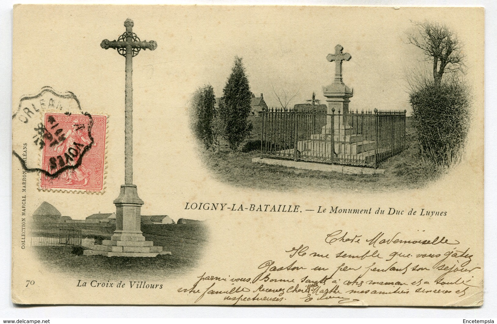 CPA - Carte Postale - France - Loigny la Bataille - Le Monument du Duc de Luynes - 1903  (SV6218)