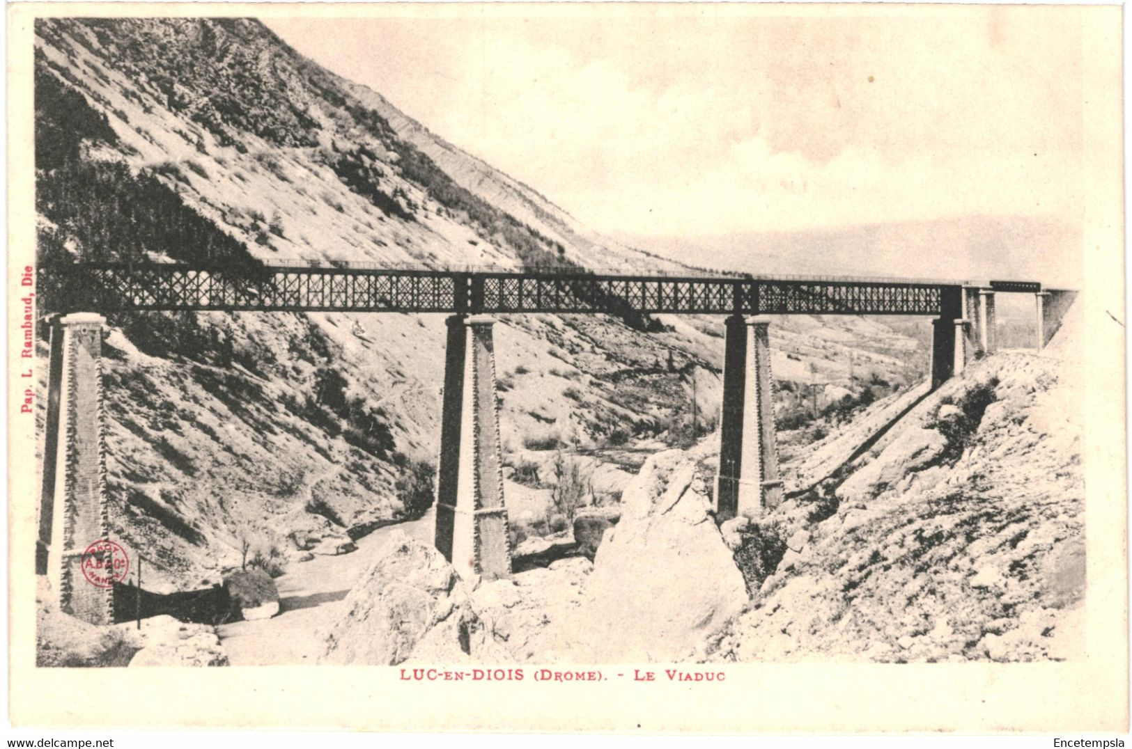 CPA carte postale France Luc-en-Diois Le Viaduc. début 1900 VM60296