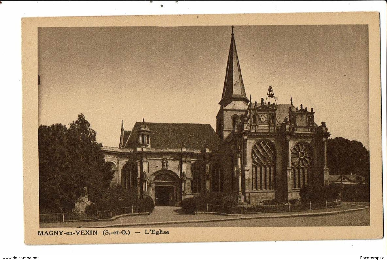 CPA - Carte Postale France- Magny en Vexin- Son Eglise   VM17565